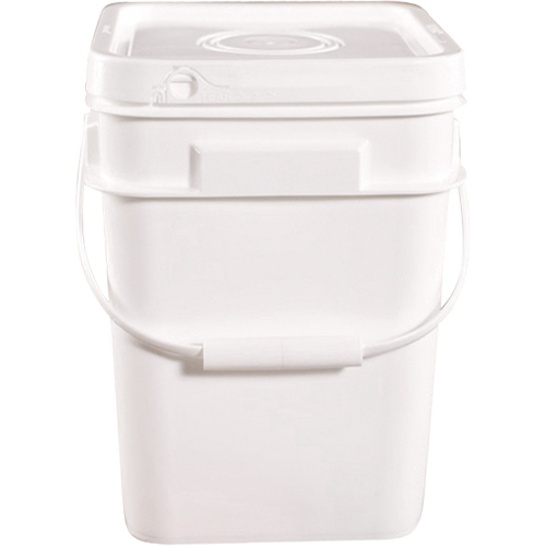 Mauser Packaging Square Pail, Plastic, 4 gal. GFS Inc.