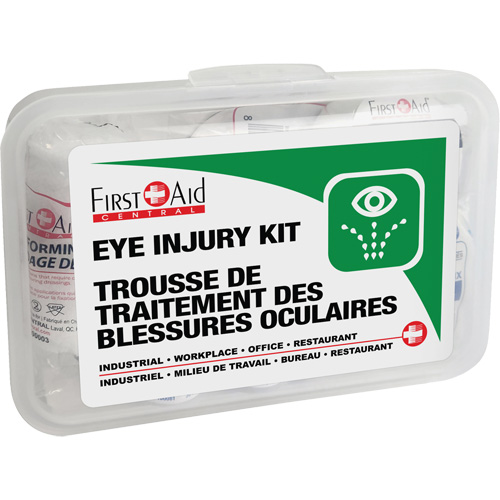 First Aid Central Eye Injury Kit, Plastic Box GFS Inc.